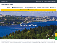 Tablet Screenshot of bosphorustours.com